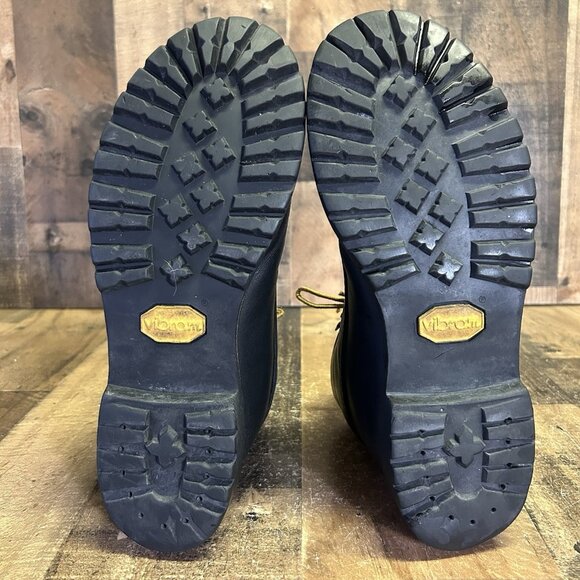 Red Wing 2930 Black Plain Toe Ice Cutter Lace Up Work Boots Mens 8 D - Picture 10 of 12